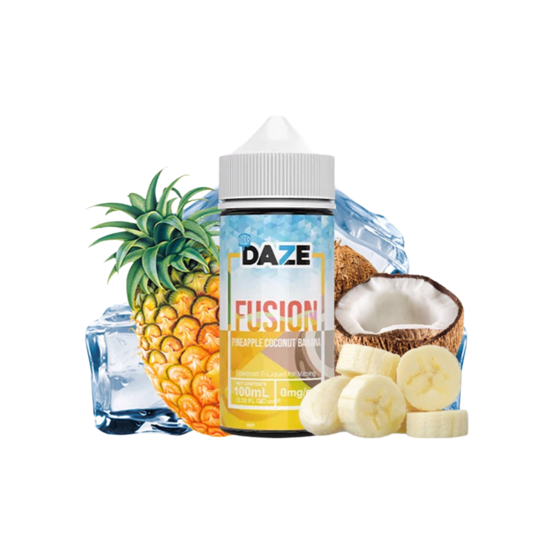 7 Daze Fusion 100ml Pineapple Coconut Banana - Dứa Dừa Chuối